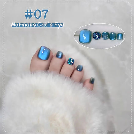 1pcs TC Autumn Popular Green Crystal Cat's Eye Molmans High Density Porcelain White Glass Beads Amber Gel Nail Polish Nail Art