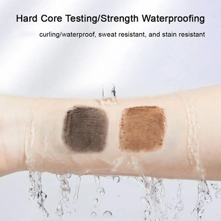 Silk Fiber Matte Mascara Makeup Waterproof Fast Dry Brown Black Ultra-Fine Brush Lengthens Eyelashes Curling Mascara Makeup New