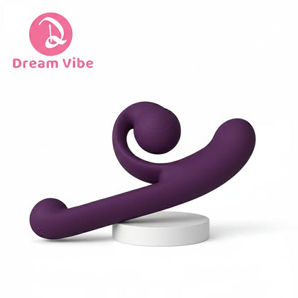 Snail Dildo Vibrator Adjustable Clit Fit Penetration G-Spot Dual Motors Pleasure Women Sex Toy Double Stimulation Toy Love 18+