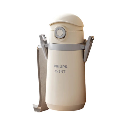 Philips Kids' Insulated Carrier Bottle 500ML thermos cup Portable thermos cup with straps 316 Stainless Steel