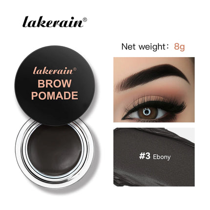 6Color Matte Black Wild Eyebrow Cream 3D Natural Tint Eyebrow Enhancers Gel Wax Waterproof Long Lasting Eye Makeup Cosmetic Tool
