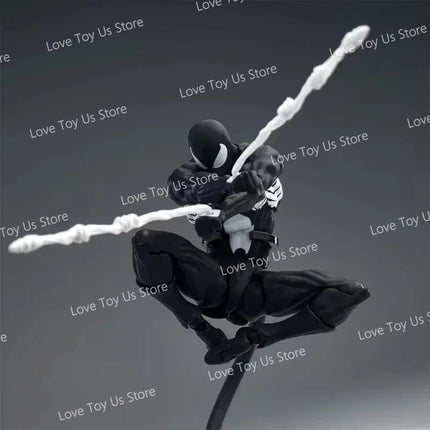 Original Mess Toys Spider Figure Black Suit Neighbor Symbiote Scarlet Spider Kaine Parker Black Red Spider Action Figure Toys