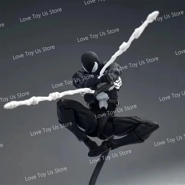 Original Mess Toys Spider Figure Black Suit Neighbor Symbiote Scarlet Spider Kaine Parker Black Red Spider Action Figure Toys