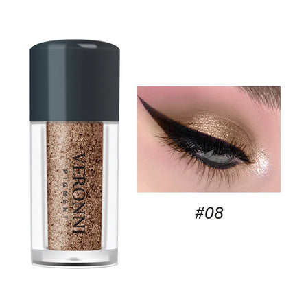 VERONNI Mermaid Diamond Shimmer Eyeshadow Powder,High Pigment Eye Shadow,Long-Lasting Waterproof,Multifunctional DIY Eye Makeup