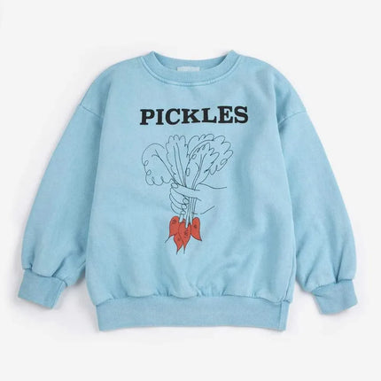 Kids Sweatshirt Brand 2026 New Spring Boys Clothes Baby Girls Cartoon Cute Print Sweater Hoodie Children Cotton Outwear Tops