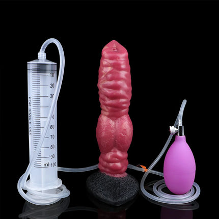 LEZEE Inflatable Dildo Soft Silicone Dog Dildos Squirting Penis Soft Buttplug Penetration Anal Plug Sex Toys For Women