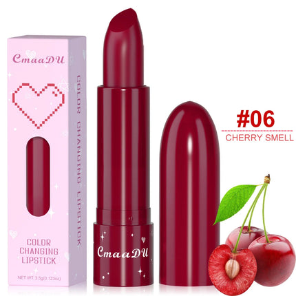 Fruit Color Changing Cherry Red Jelly Lipstick Moisturizing Temperature Change Peach Lip Blam Korean Makeup for Women Lips Care