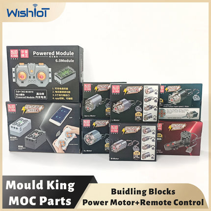 Mould King Technology Parts Power Motor M L XL Servo Motor 4.0 6.0 Remote Control for MOC Electric Building Blocks Modification