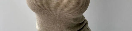 Korean Sle Knitted Vest Women's Base Layer Tank Top Svel f High Collar Spring Autumn Winter Inner And Outer Wear