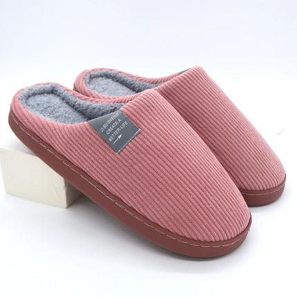 Women's Thick-Soled Soft-Soled Household Slippers Household Plush Slippers Non-Slip Warm Slippers Indoor Winter