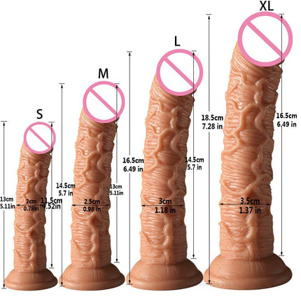Super Soft Lesbian Strap-on Big Dildo Realistic Small Fake Penis Dick Anal Plug Adult Sex Toys