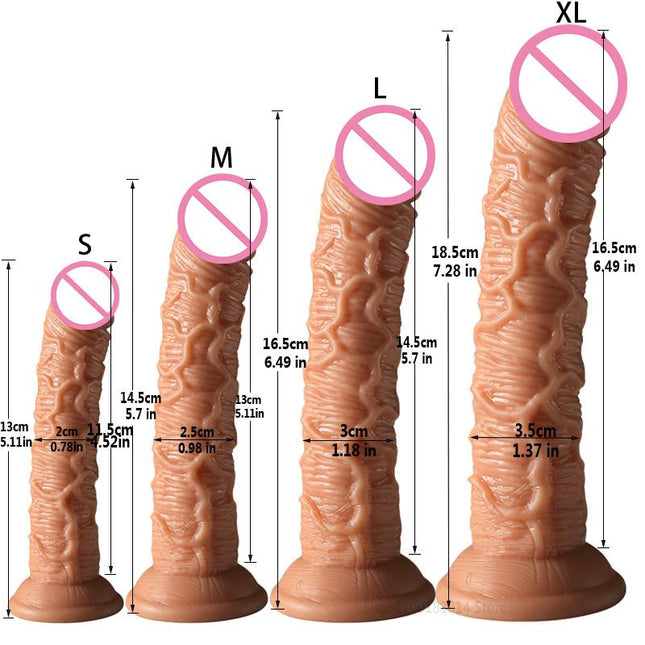 Super Soft Lesbian Strap-on Big Dildo Realistic Small Fake Penis Dick Anal Plug Adult Sex Toys