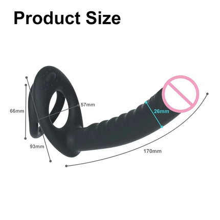 Double Double Plug-In Binding Anal Private Vibrator Dildo Vibrating Anal Plug G-Point Vibrator Female Intimate Adult Sex Toy