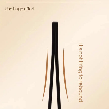 GECOMO Stainless Steel Black Eyebrow Tweezer with Slant and Flat Point Beauty Tools for Eyebrows & Ingrown Hair Removal
