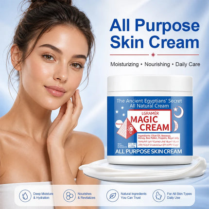 Hot Selling 30g/60g/120g Magic Facial Cream, Deep Moisturizing Nourishing Skin Care Cream, Long Lasting Moisture Lock Skincare
