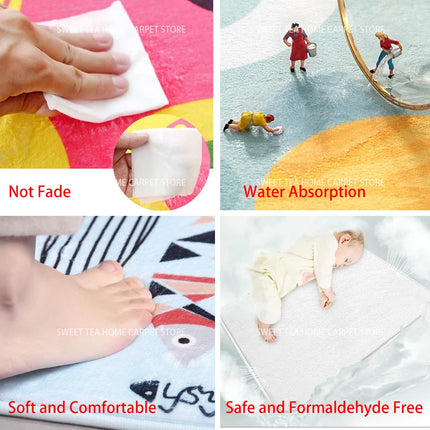 Modern Golden Luxury Carpet Large Living Room Decoration Home Rugs Non-slip Bedroom Mat Customizable Coffee Table Lounge Rugs