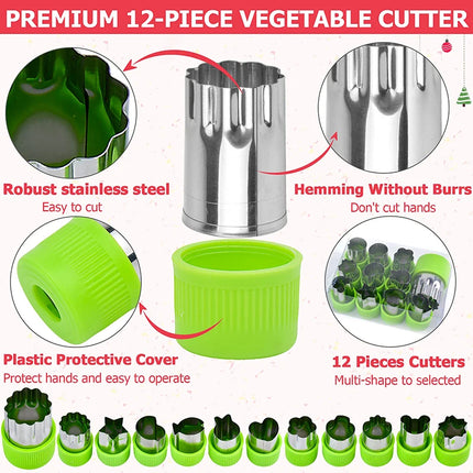 Sandwich Cutters Set for Children Food Cookies Bread Mold Maker Fruit and Vegetable Shapes Cutting Mould Baking Tools for Kids