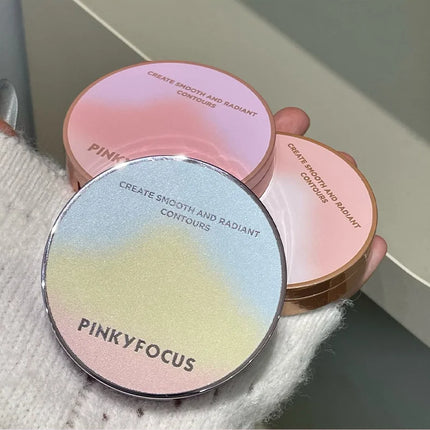 High-Gloss Palette, Starry Glow Series, Delicate Pearl Shimmer, Long-Lasting and Non-Cakey, High Color Payoff, Easy to Apply, Facial Contour Brightening and Contouring, Natural Three-Dimensional Makeup