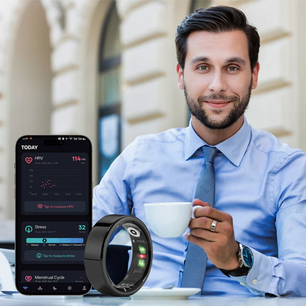 Stylish Men’s Smart Sport Ring | Elektronik Anillo Inteligente, Male Accessories, Celular-Synced Sports Electronics for Health