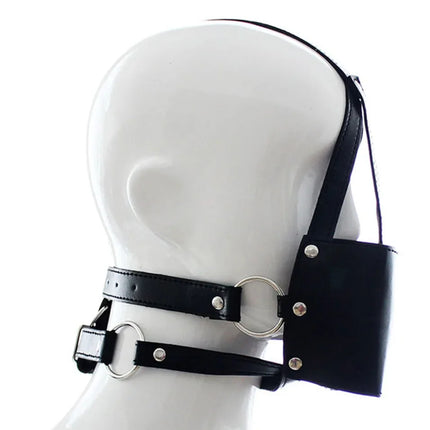 Bdsm Mask Open Mouth Gag Bondage Hood Adult Toys Sex Products Erotic Games For Couples Sexy Accessories 	SM Goods 18 Sexshop