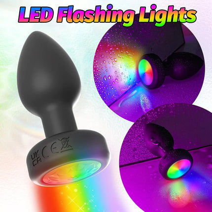 Wireless Control Anal Vibrator for Men Remote Powerful Butt Plug Gay Prostate Massager Female LED Vagin Stimulator Adult Sex Toy
