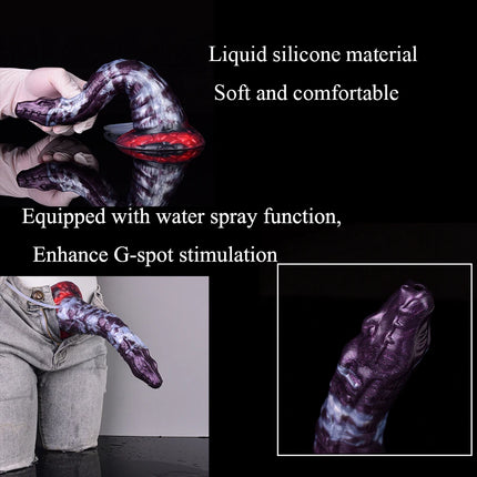 GBAR Water Spray Monster Dragon Penis Squirting Dildo Female Masturbator Anus Massager Silicone Anal Plug Sex Toys For Couple
