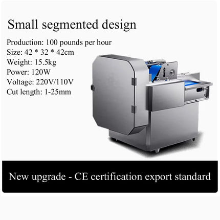 PBOBP Electric Automatic High Efficiency Vegetable Slicer 304 Stainless Steel Blade For Restaurant Food Processing Plant Slicer