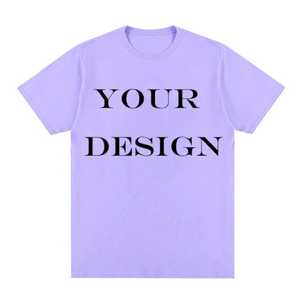 Unisex Cotton Tshirt Customized Printed Fashion T Shirt Harajuku Top DIY Your Like Photo or Logo T-shirt Fashion Custom Top