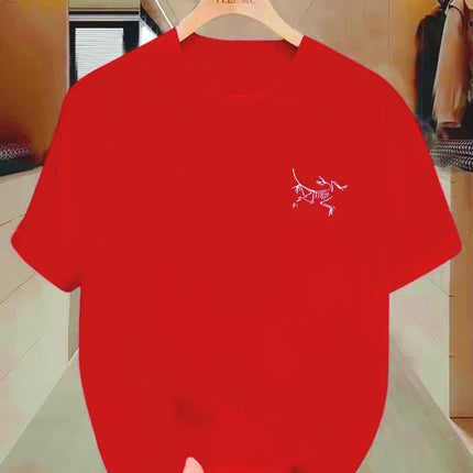 2025 High-end heavy cotton short-sleeved T-shirt, a fashionable and trendy brand for men and women in summer 명품 티셔츠 2022