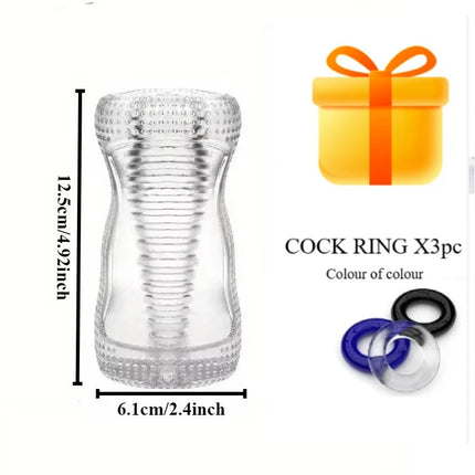 Pocket Pussy Masturbator Masturbation Cup Sucking Telescopic Easy To Clean Sex Toys for Masturbaror Parar Hombre Adult Goods For