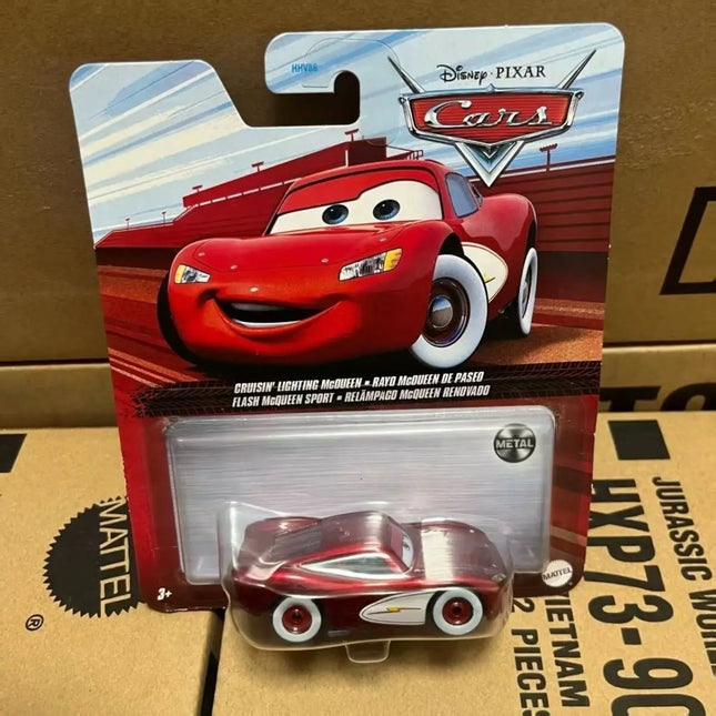 New Disney Pixar Cars Rusteze Lightning Mcqueen Metal Sheriff Scale Die-Cast Character Vehicles Boy Collectible Cars Toy Gifts