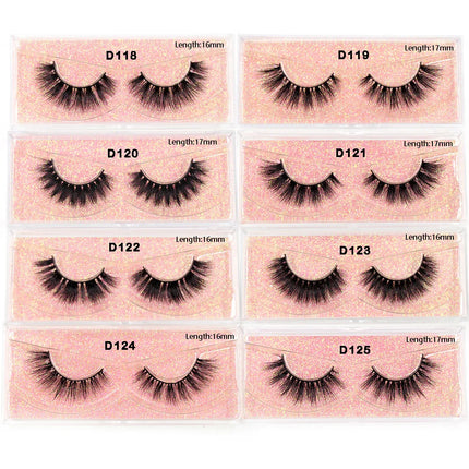 LEHUAMAO Eyelashes 3D Mink Lashes natural handmade volume soft lashes long eyelash extension real mink eyelash for makeup D103
