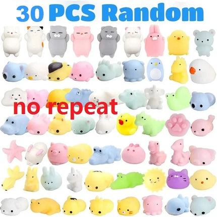 50-5PCS Kawaii Squishies Mochi Anima Squishy Toys For  Antistress Ball Squeeze Party Favors Stress Relief Toys For Birthday
