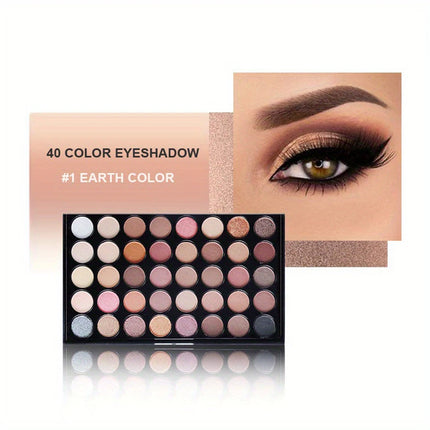 40/80 Color Eyeshadow Palette Cosmetic Makeup Eye Shadow Earth Colors Matte Pigment Palette Anniversary Birthday Best Gift for H