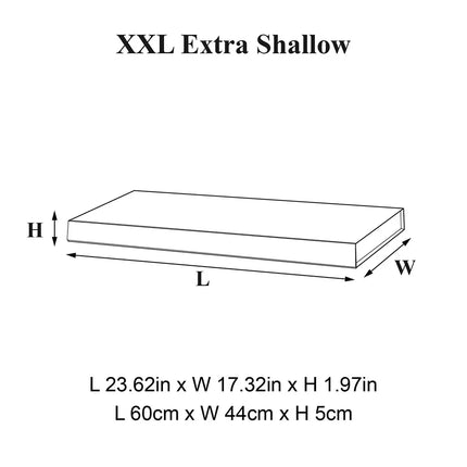 Geotobox 60x44x5cm | 58.4x42.9x4.45cm XXL Extra Shallow Luxury Rigid Magnetic Closure Lid Gift Boxes for Packing