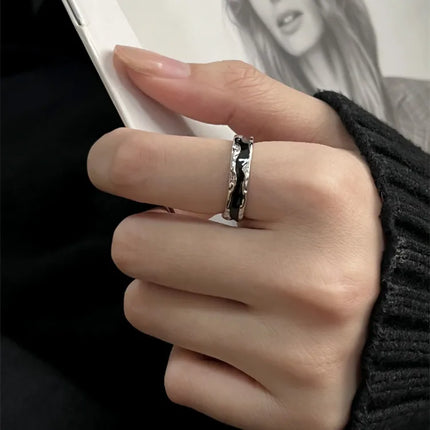 Romantic Lovely White Bowknot Rings Female Girls Exquisite Jewelry Ring with Shiny Bow Tie Zircon for Party Dating Lovers Gifts