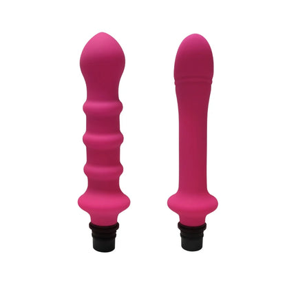 Set of 2 Threaded Silicone Fascia Gun Massage Head With 3 Sizes Of Connectors, 12-13mm/15-16mm/18-19mm, Fascia Gun Massage dildo