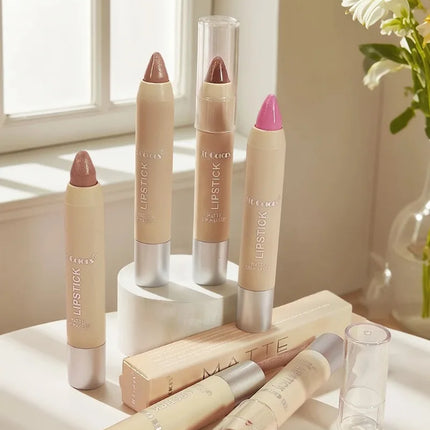 Glitter Pearlescent Crayon Lipstick Quicksand Golden Shining Non-stick Cup Shiny Lip Tint Fine Shimmer Lip Liner Stick Makeup