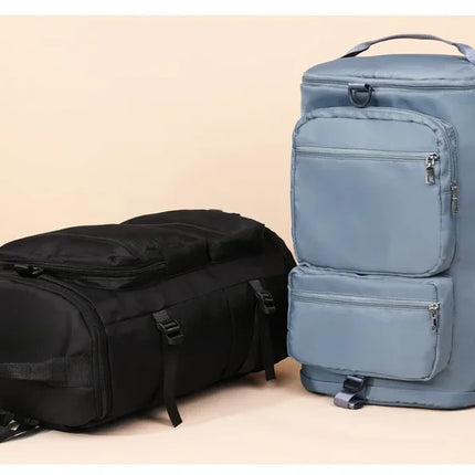 Women Large Travel Backpacks Waterproof Stylish Casual Daypack Bags with Luggage Strap Backpack Ladies Sports Yoga Luggage Bags
