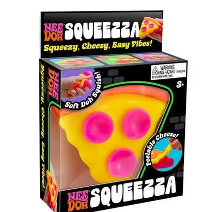2026 Nee doh Pizza Sensory Fidget Cube Stress Relief Squishy Cube Anti-Anxiety Squeeze Object For Focus Adhd Population
