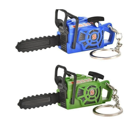 Mini Chainsaw Keychain Stress Relief Toy for Keys Backpack Bag Realistic Chainsaw Toy Funny Gadget Chainsaw Key Ring Gift
