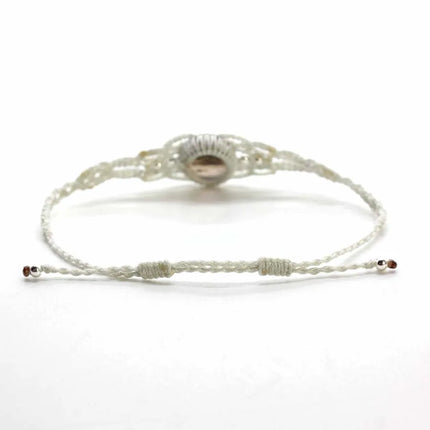 Braided Labradorite Stone Macrame Bracelets For Women Natural Spectrolite Flash Stone Rope Weave Adjustable Bracelet Jewellery