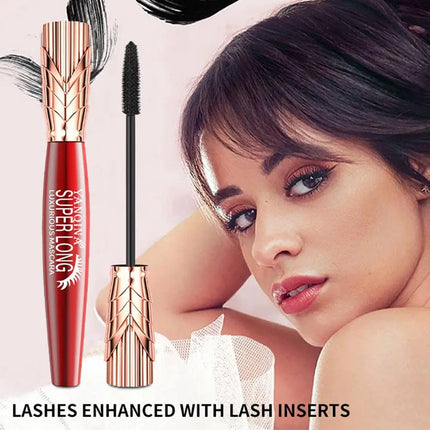 4D Mascara Waterproof Extra Volume Long -lasting Hyper Lengthening Eyelash Non-smudging Eyelashes Black Mascara