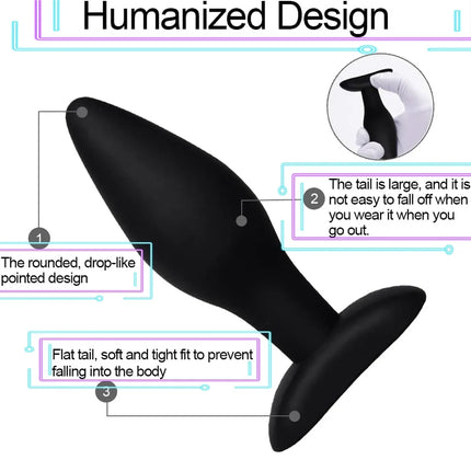 1/3pc Prostate Massager 3 Different Size Silicone Plugs Anal Butt Plug Anal Dilation Trainer Adult Games Sex Toys For Men Women