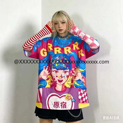 2026 New Y2K Harajuku T-shirt Fashion Cute Girl Gift Trend 3D Printing Fast Drying Breathable Activity Leisure Top