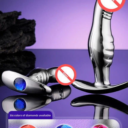Metal Anal Plug Metal Dildo Butt Plug G-spot and P spot Stimulating Prostate Massager Adult Masturbation Anal Toys