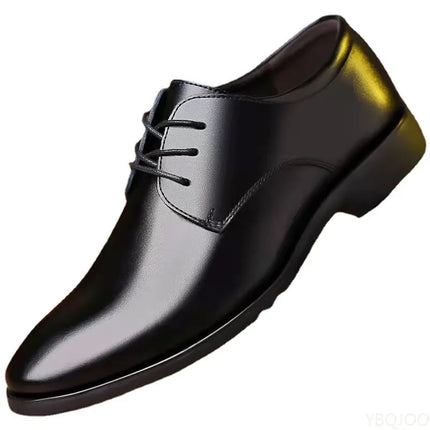 2025 New Fashionable Versatile Men's Height-Increasing Shoes, Spring British Casual Business Flats, Comfortable Casual Shoes