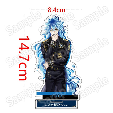 Anime Twisted Wonderland Acrylic Stand Keychain 10-15cm Game Malleus Riddle Azul Idia Vil Leona Desk Decor Collectible Fans Gift
