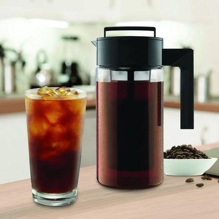 Cold Brew Coffee Maker with Filter,Iced Tea Coffee Kettle,Water Flow Dripper,Clear Coffee Pot 900ML/1300ML/2000ML