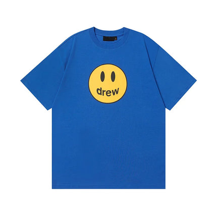 Drew House Print Short-Sleeve High-Street Casual Couple's Oversized T-Shirt